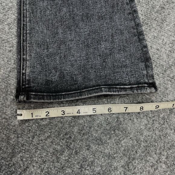 Mother Jeans The Runaway Womens Size 31 Train Stops Black Flare Stretch - Picture 11 of 12